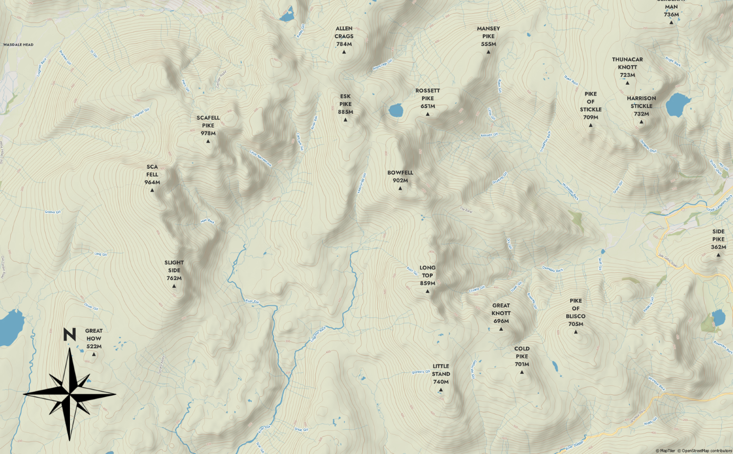Scafell, Cumbria, England