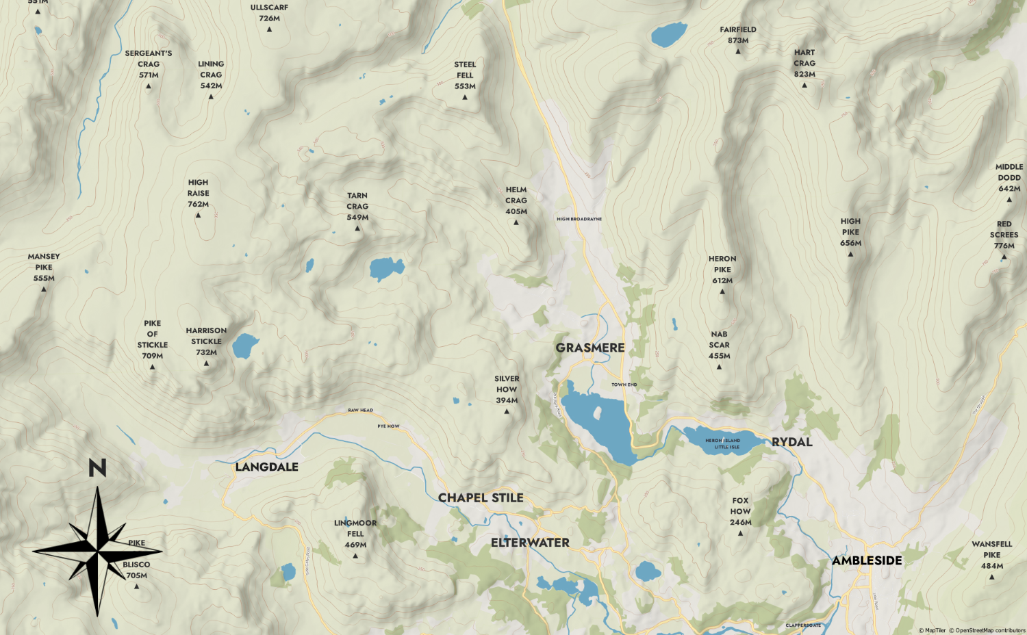 Langdale & Fairfield, Lake District