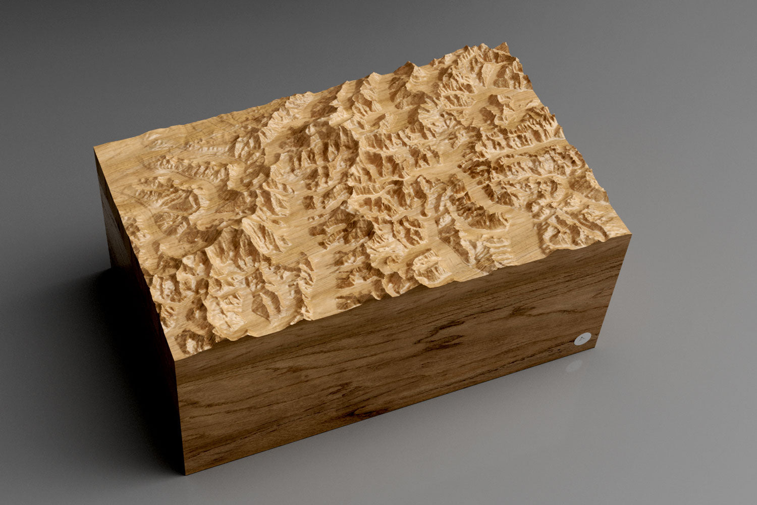 Handcrafted Oak Keepsake Box of Denali – Contour Boxes