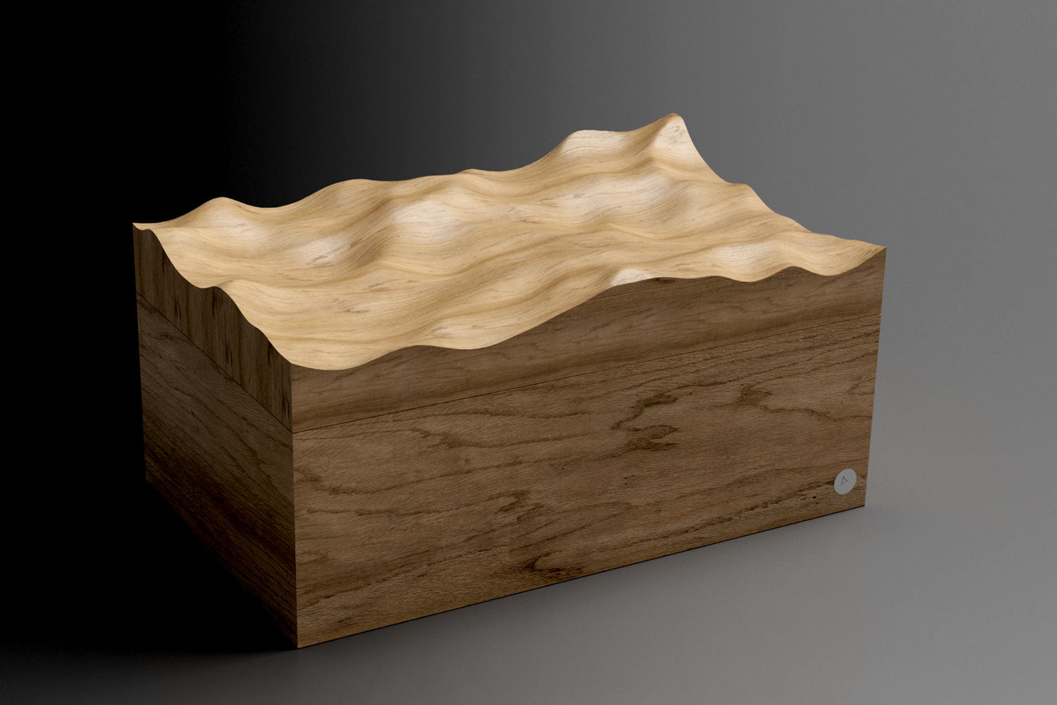 Handcrafted Oak Keepsake Box of Water – Contour Boxes