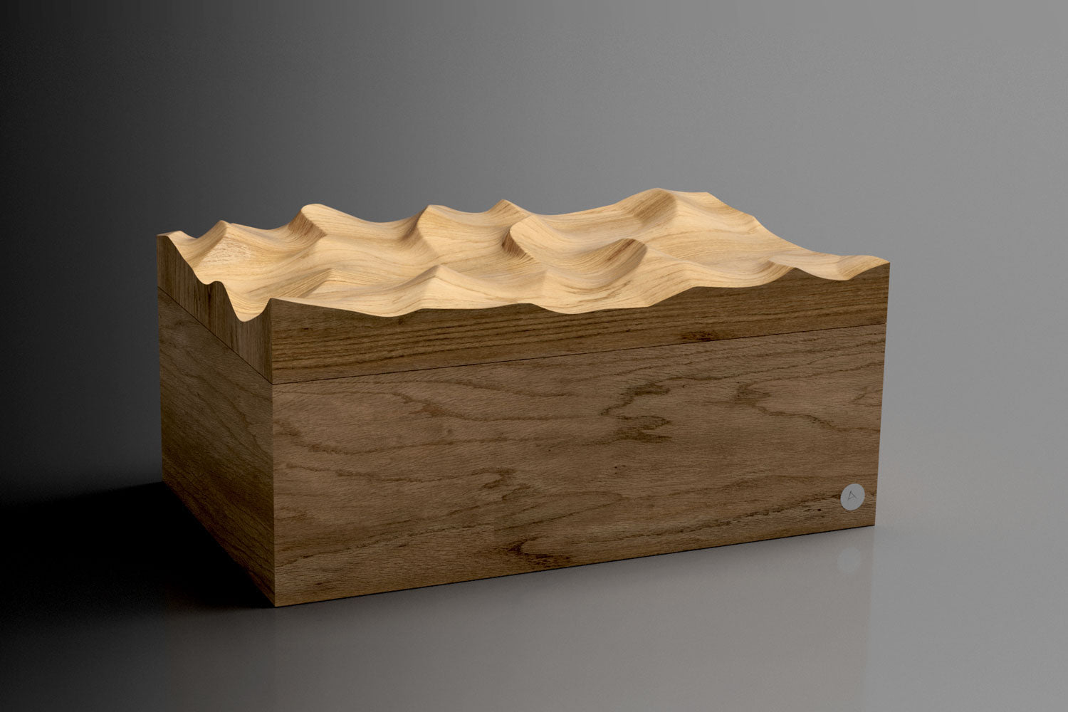 Handcrafted Oak Keepsake Box of The Wind – Contour Boxes